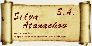Silva Atanackov vizit kartica